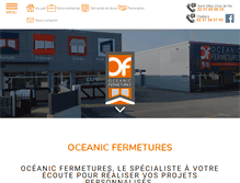 Tablet Screenshot of oceanic-fermetures.com